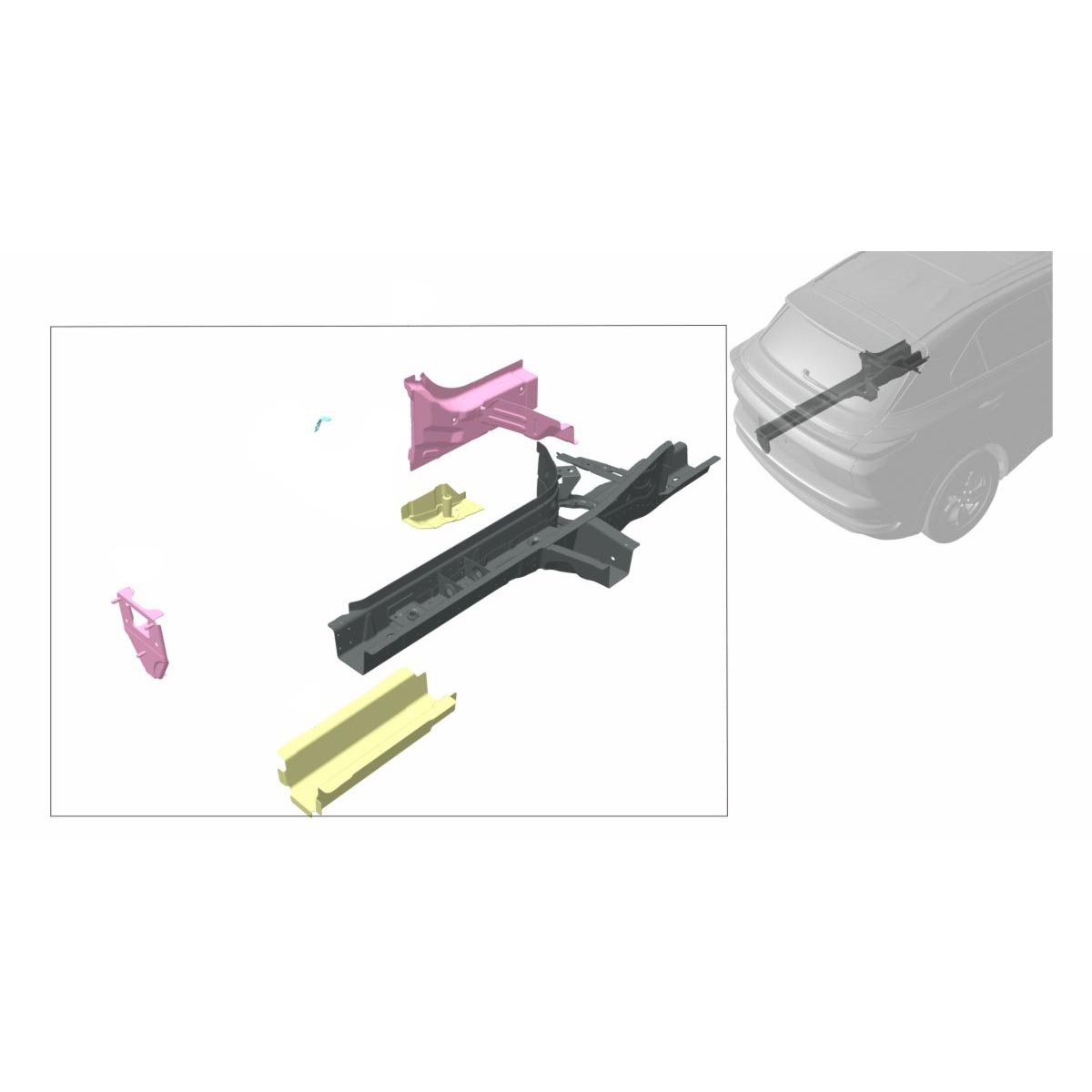 Left Rear Longitudinal Beam Assembly
